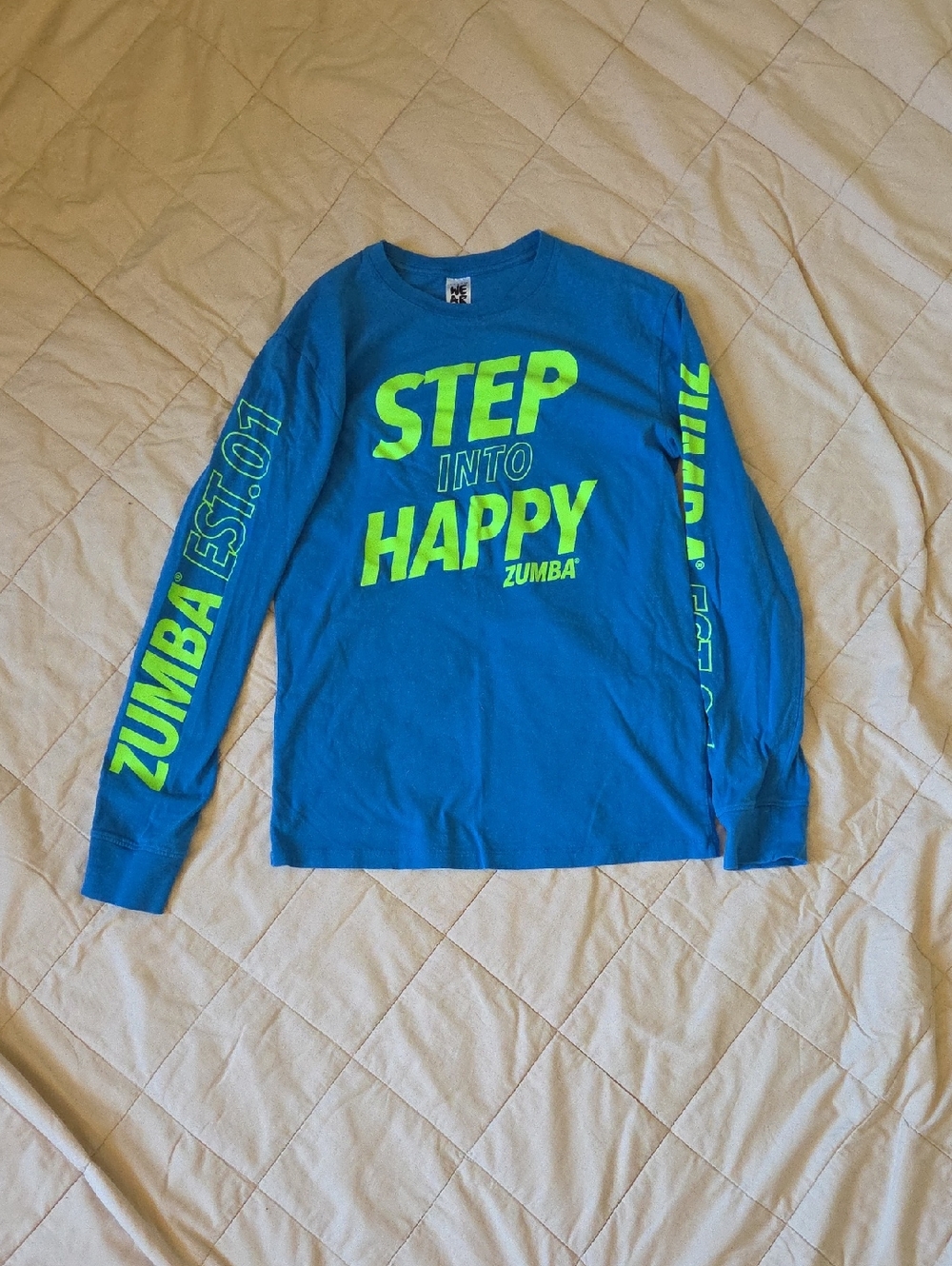 Zumba Fitness Bright Blue WEAR Tag Tee